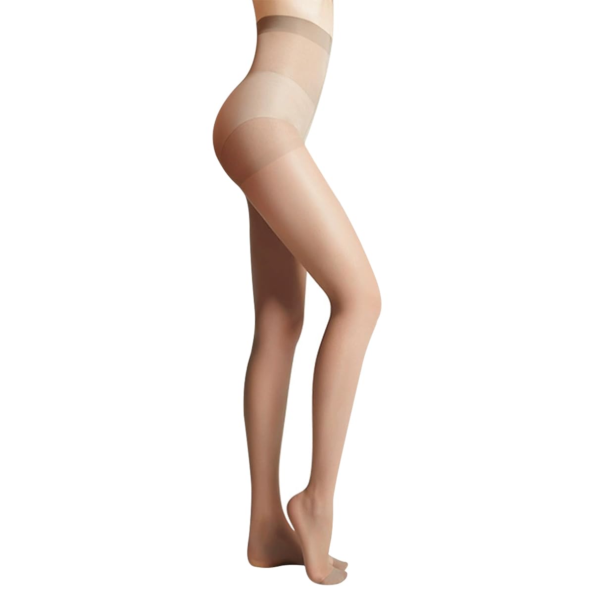 JOYNÉE Women's Sheer Tights - 20D Control Top Pantyhose with Reinforced Toes Silk Reflections Pantyhose Stockings High Waist